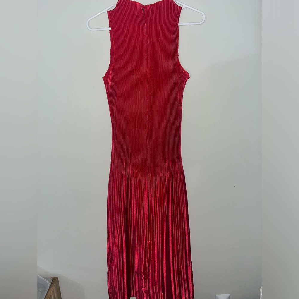 Midi crinkle dress